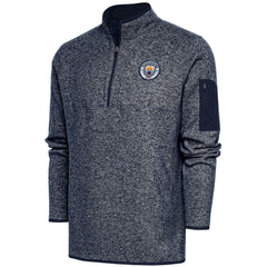 Manchester City Elevate Quarter-Zip Pullover -  Heather Navy