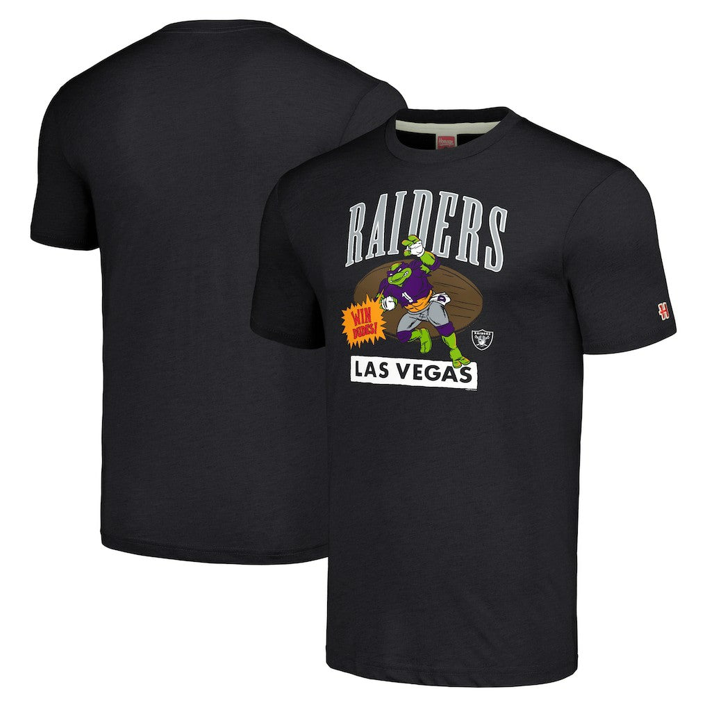 TMNT Donatello x  Homage Tri-Blend T-Shirt - Las Vegas Raiders