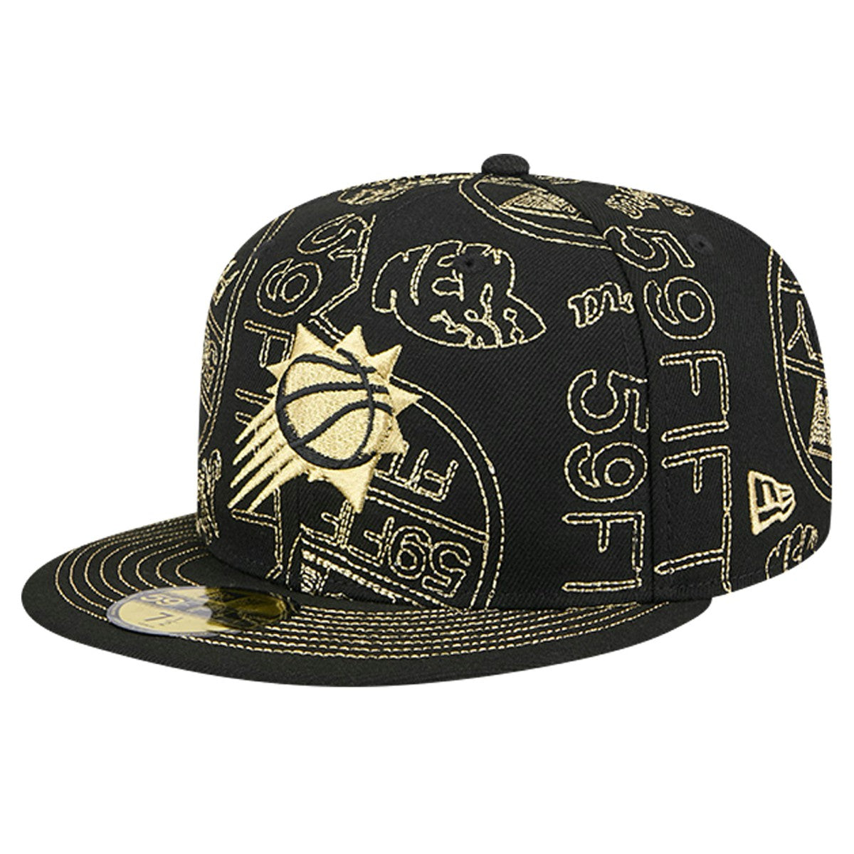 NBA Phoenix Suns 59FIFTY Day Allover Print Stencil Fitted Hat