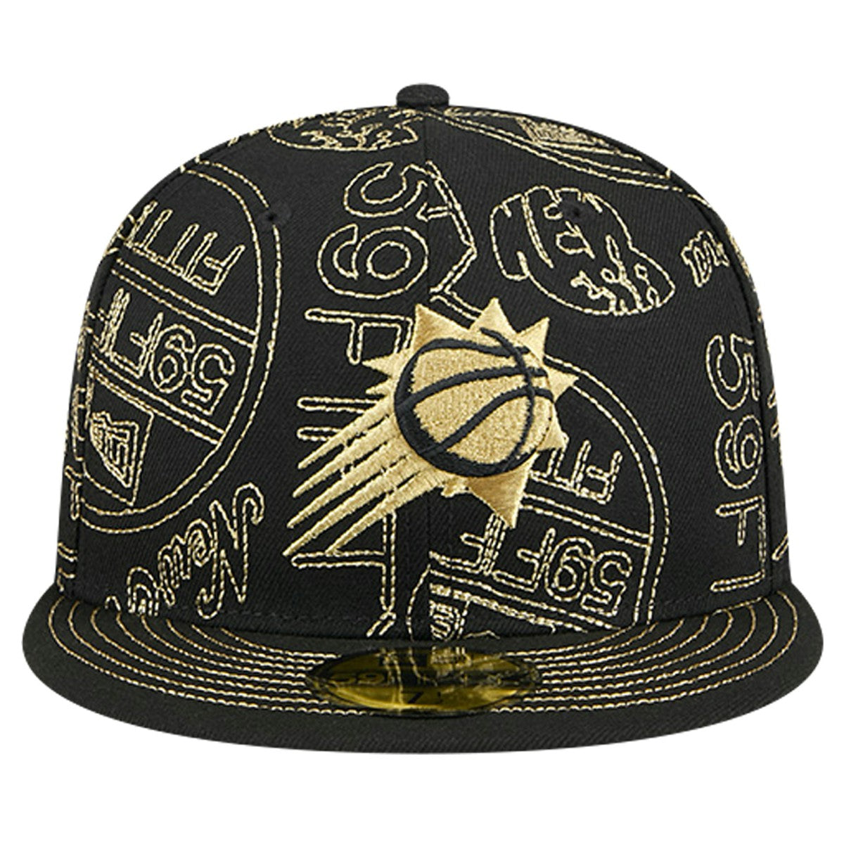 NBA Phoenix Suns 59FIFTY Day Allover Print Stencil Fitted Hat