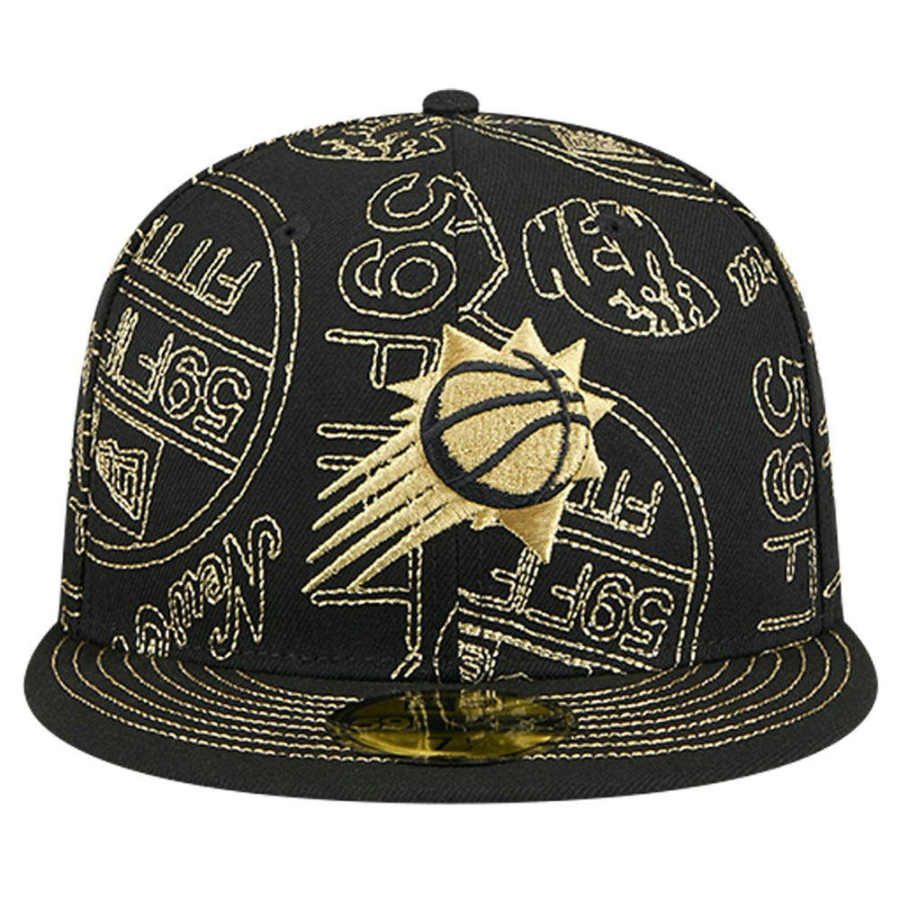 NBA Phoenix Suns 59FIFTY Day Allover Print Stencil Fitted Hat