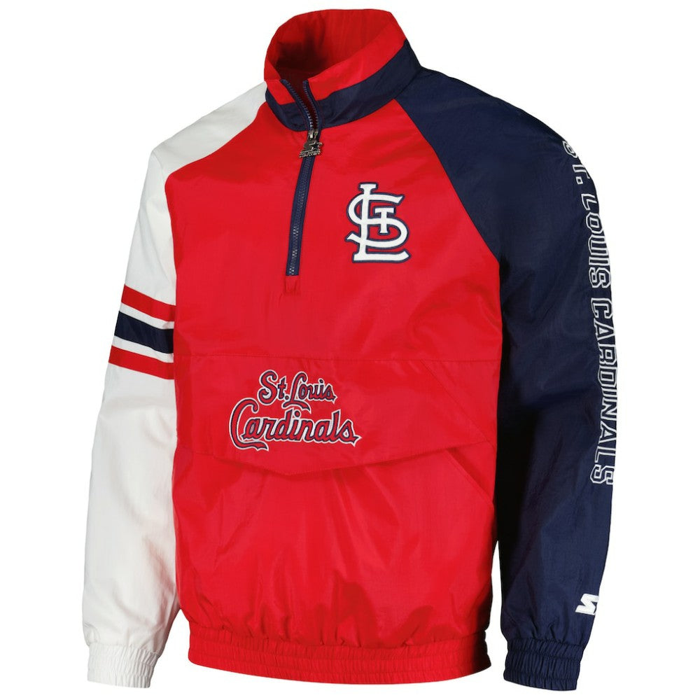 MLB St. Louis Cardinals Starter Elite Raglan Half-Zip Jacket