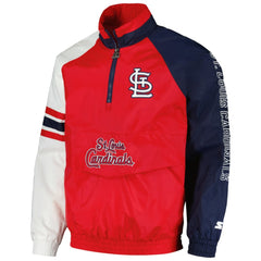 MLB St. Louis Cardinals Starter Elite Raglan Half-Zip Jacket