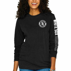 MLB Chicago White Sox Soft as a Grape Women's Pigment-Dyed Long Sleeve T-Shirt