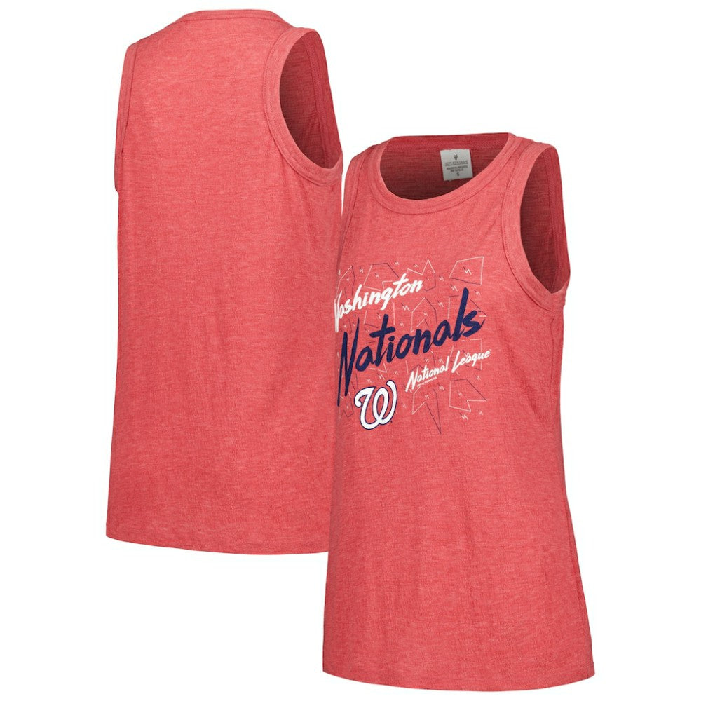 MLB Washington Nationals Soft as a Grape Women's Gauze High Neck Tank Top