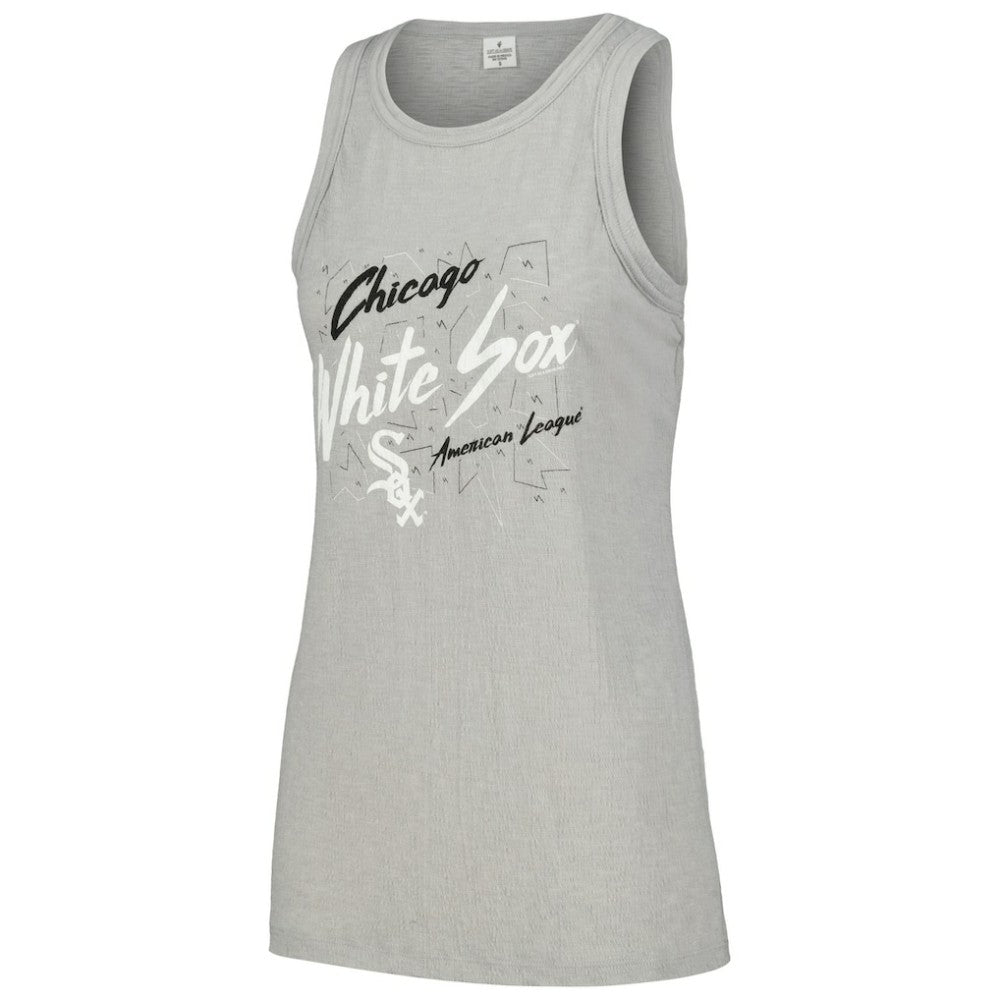MLB Chicago White Sox Soft as a Grape Women's Gauze High Neck Tank Top