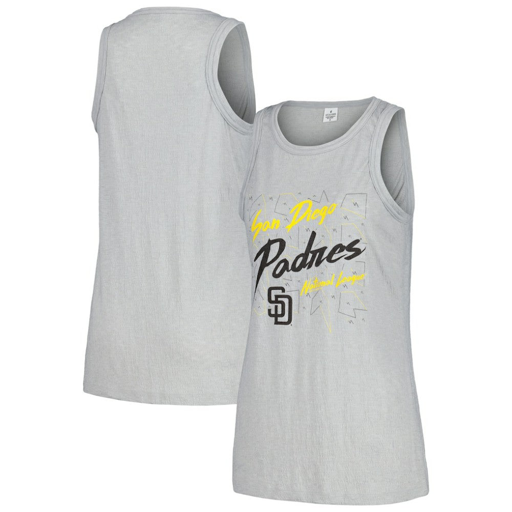 MLB San Diego Padres Soft as a Grape Women's Gauze High Neck Tank Top