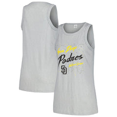 MLB San Diego Padres Soft as a Grape Women's Gauze High Neck Tank Top