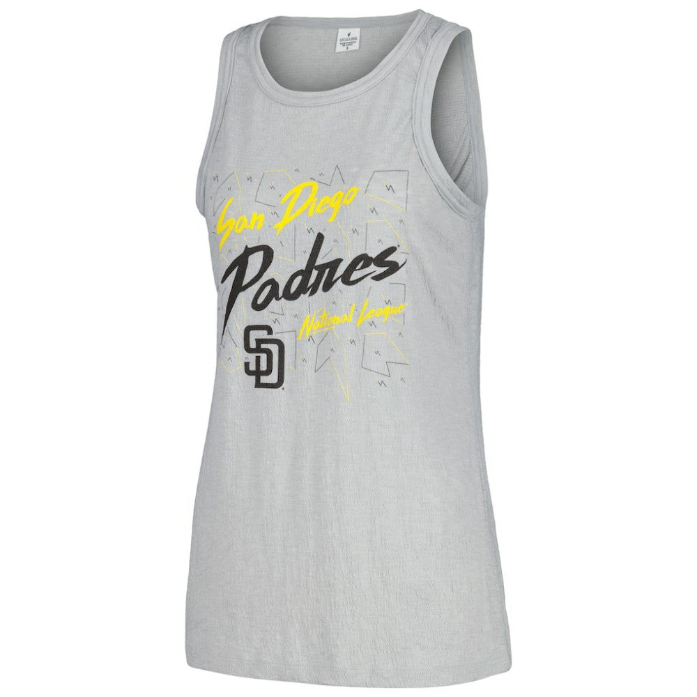 MLB San Diego Padres Soft as a Grape Women's Gauze High Neck Tank Top