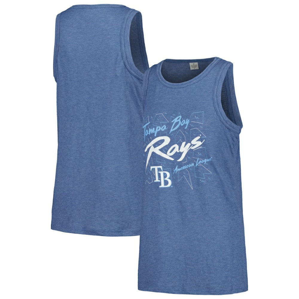 MLB Tampa Bay Rays Soft as a Grape Women's Gauze High Neck Tank Top