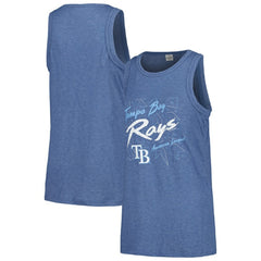 MLB Tampa Bay Rays Soft as a Grape Women's Gauze High Neck Tank Top