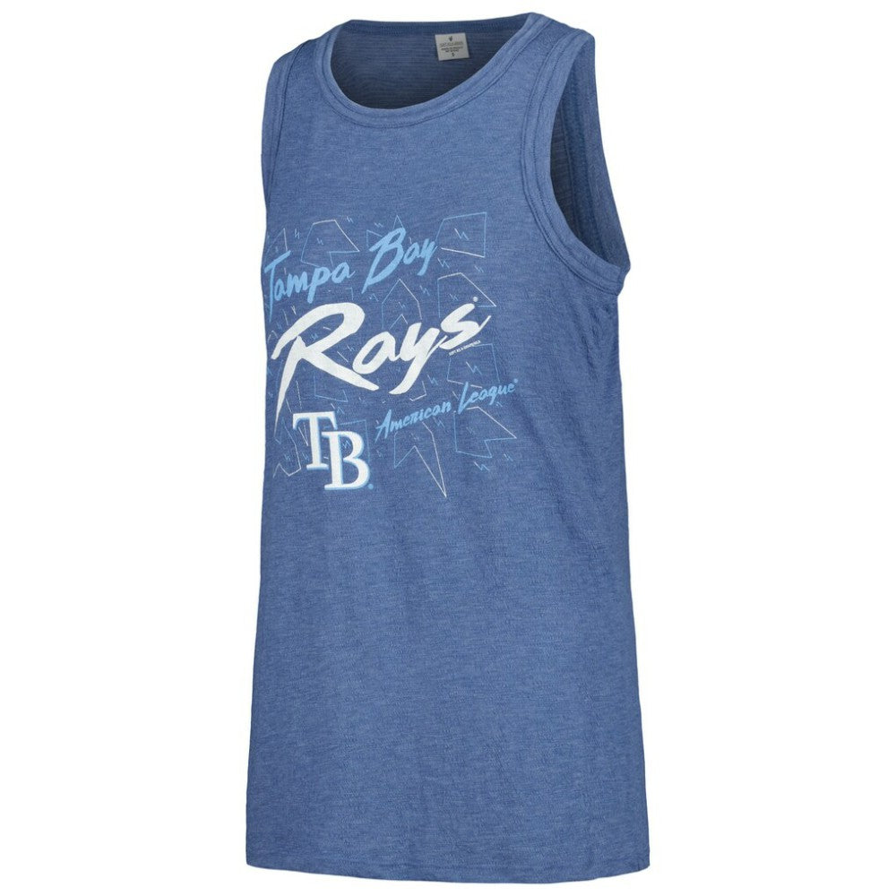 MLB Tampa Bay Rays Soft as a Grape Women's Gauze High Neck Tank Top