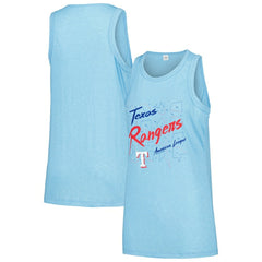 MLB Texas Rangers Soft as a Grape Women's Gauze High Neck Tank Top