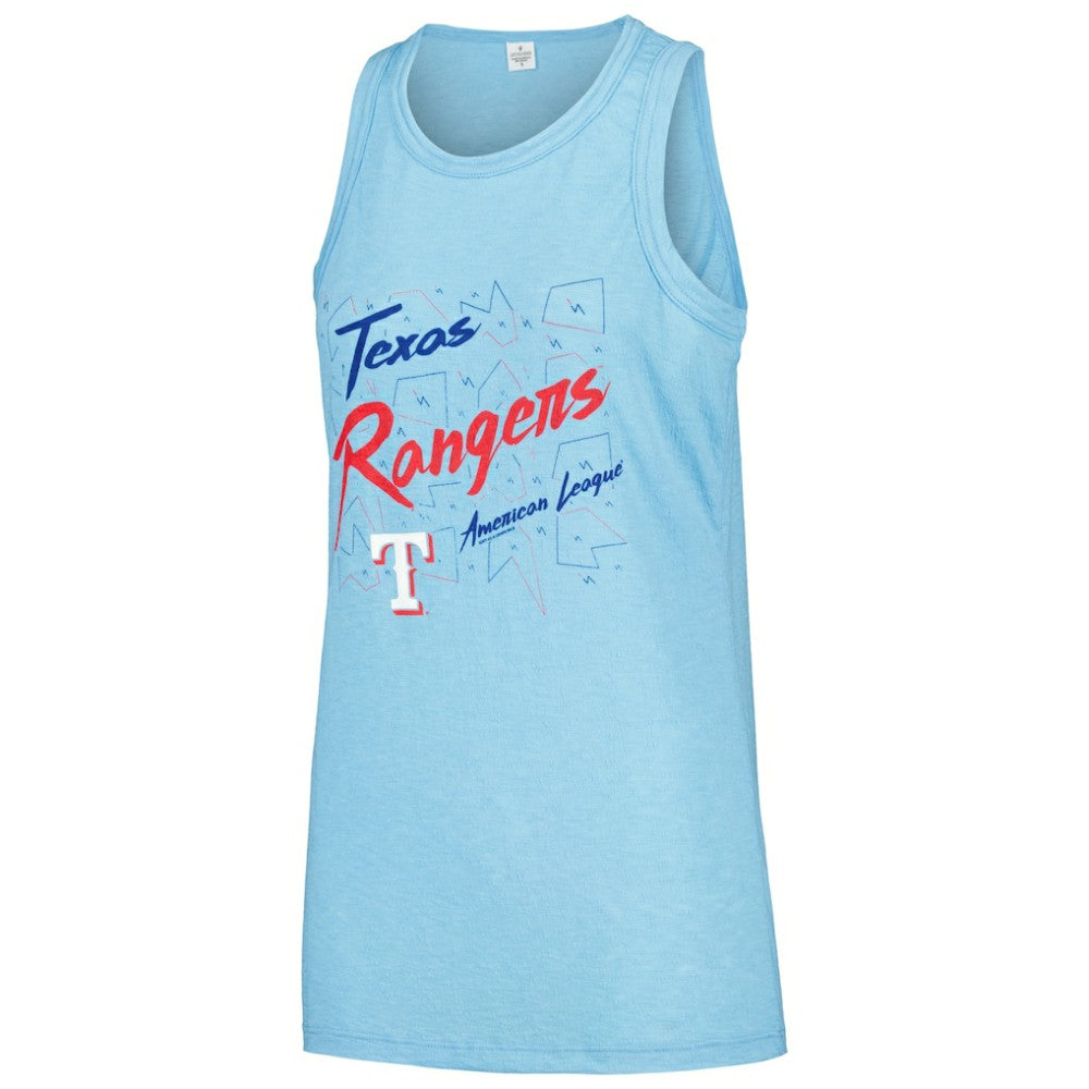 MLB Texas Rangers Soft as a Grape Women's Gauze High Neck Tank Top
