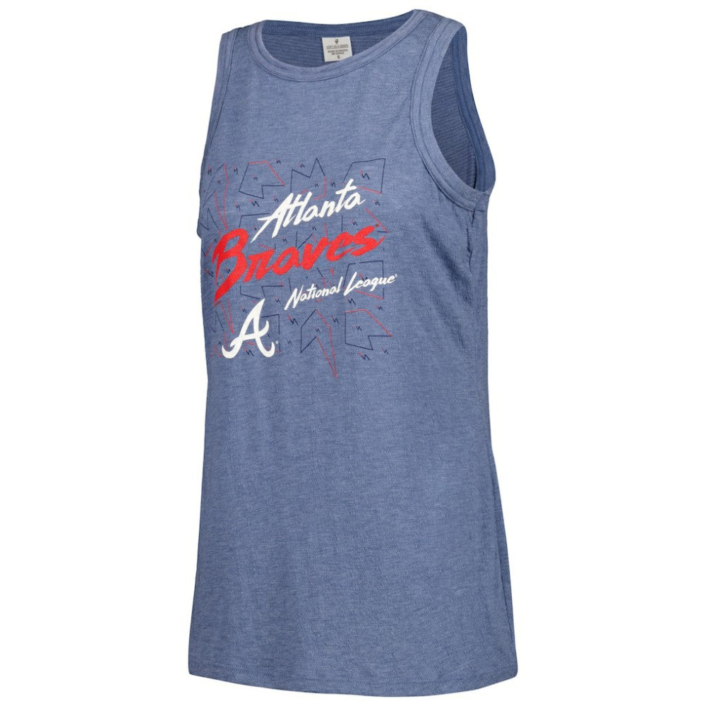MLB Atlanta Braves Soft as a Grape Women's Gauze High Neck Tank Top