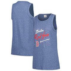 MLB Boston Red Sox Soft as a Grape Women's Gauze High Neck Tank Top