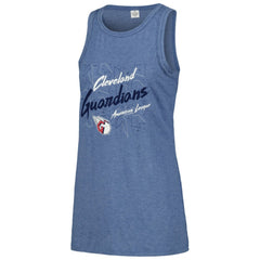 MLB Cleveland Guardians Soft as a Grape Women's Gauze High Neck Tank Top
