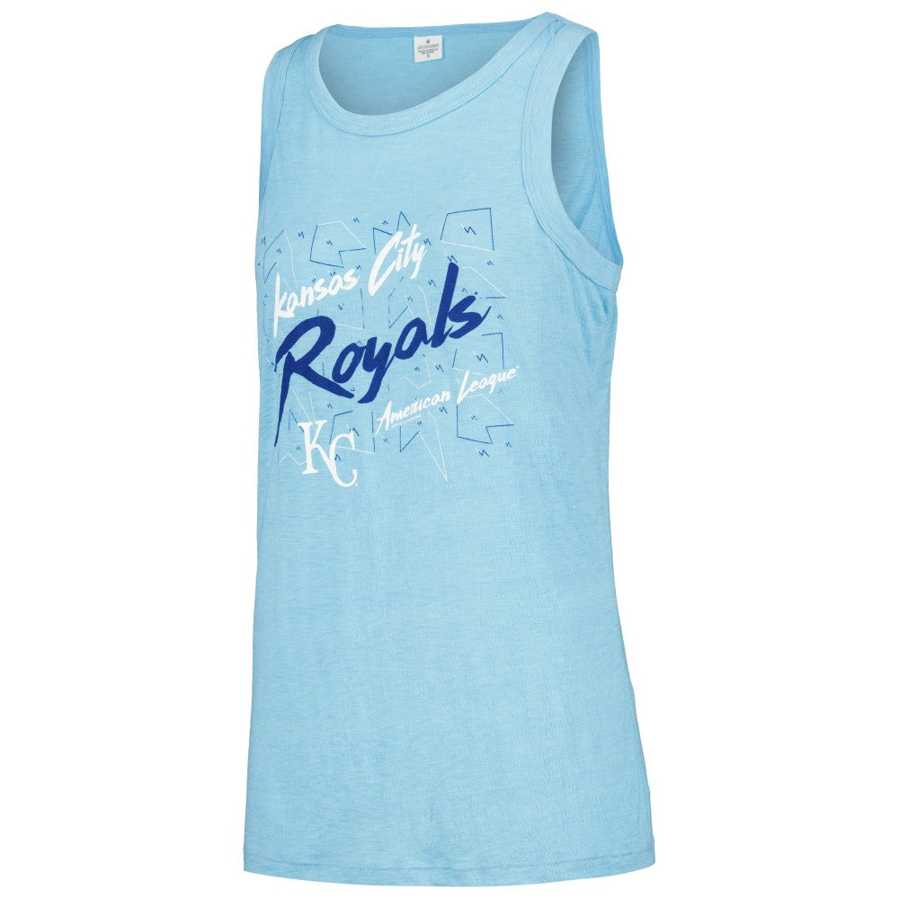 MLB Kansas City Royals Soft as a Grape Women's Gauze High Neck Tank Top