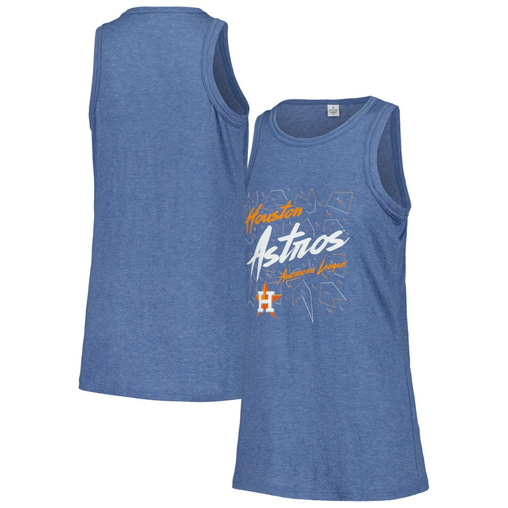 MLB Houston Astros Soft as a Grape Women's Gauze High Neck Tank Top