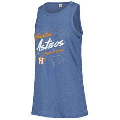 MLB Houston Astros Soft as a Grape Women's Gauze High Neck Tank Top
