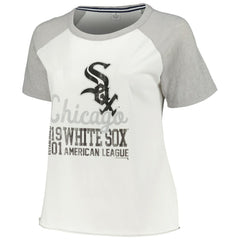 MLB Chicago White Sox Soft as a Grape Women's Plus Size Baseball Raglan T-Shirt
