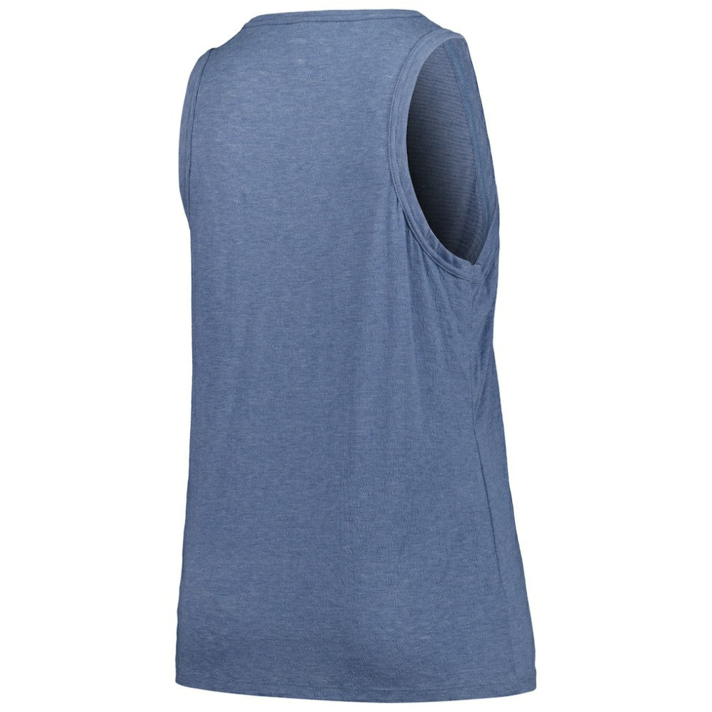 MLB Boston Red Sox Soft as a Grape Women's Plus Size Curvy High Neck Tri-Blend Tank Top