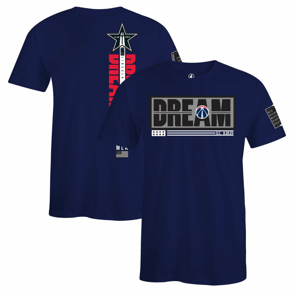 NBA Washington Wizards FISLL x Black History Collection Unisex T-Shirt - Navy shop