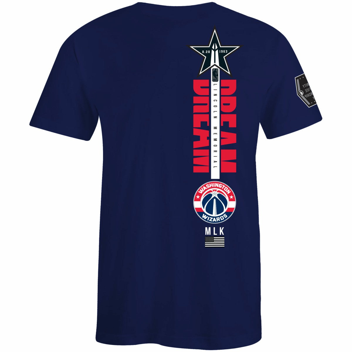 NBA Washington Wizards FISLL x Black History Collection Unisex T-Shirt - Navy shop