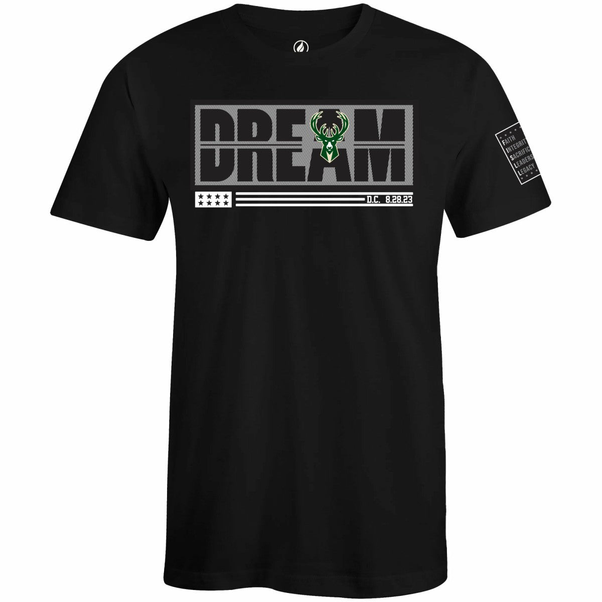 NBA Milwaukee Bucks FISLL x Black History Collection Unisex T-Shirt - Green discount
