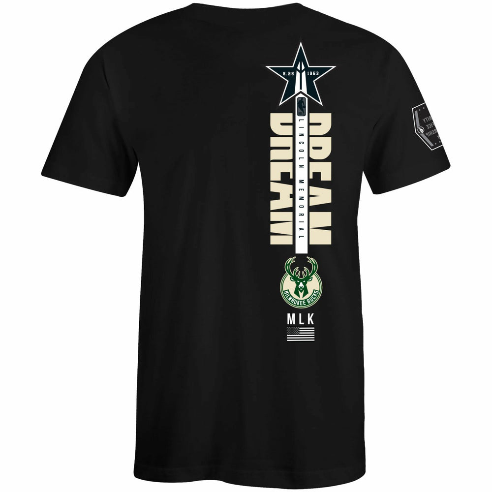 NBA Milwaukee Bucks FISLL x Black History Collection Unisex T-Shirt - Green discount