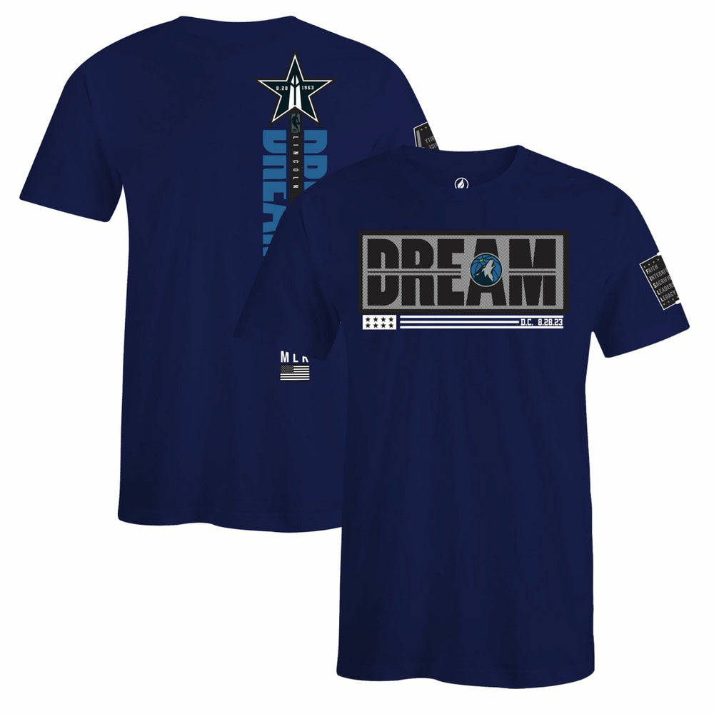 NBA Minnesota Timberwolves FISLL x Black History Collection Unisex T-Shirt - Navy outlet