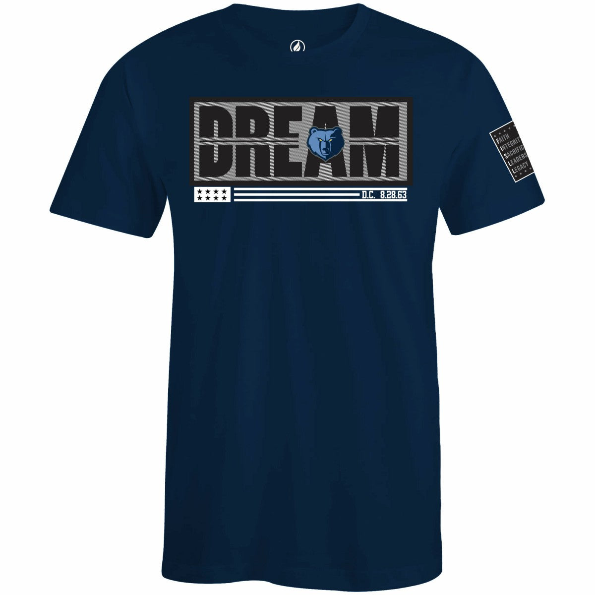 NBA Memphis Grizzlies FISLL x Black History Collection Unisex T-Shirt - Navy online
