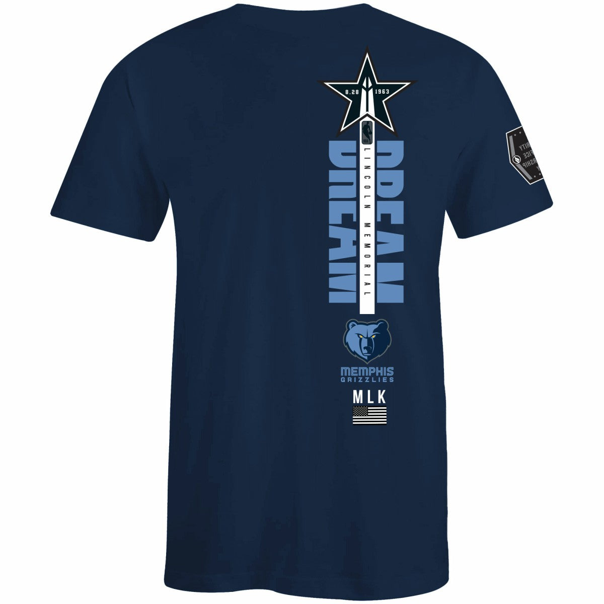 NBA Memphis Grizzlies FISLL x Black History Collection Unisex T-Shirt - Navy online