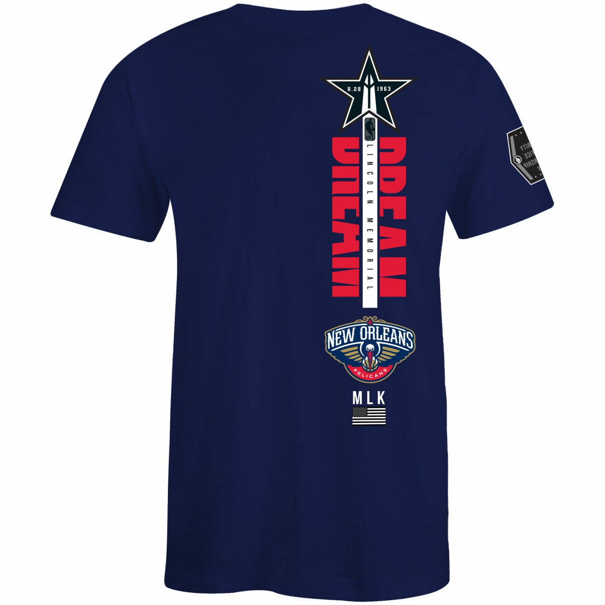 NBA New Orleans Pelicans FISLL x Black History Collection Unisex T-Shirt - Navy shop