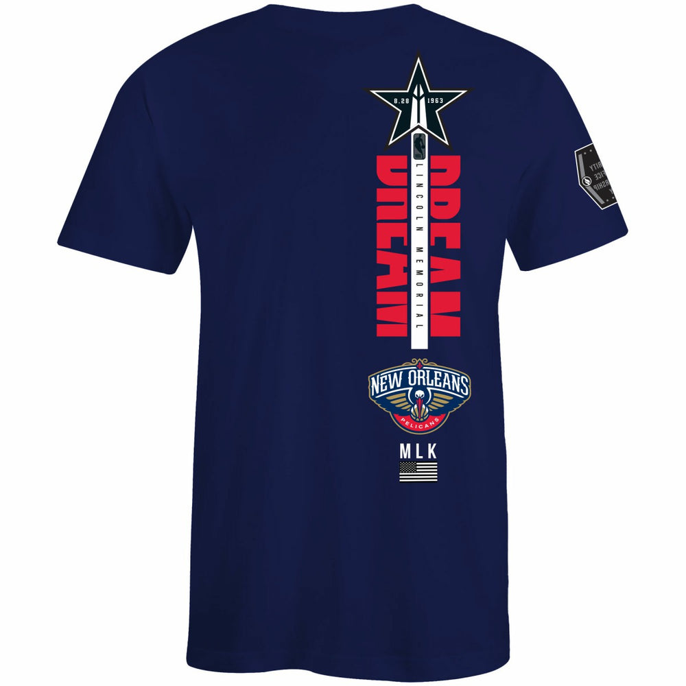 NBA New Orleans Pelicans FISLL x Black History Collection Unisex T-Shirt - Navy shop
