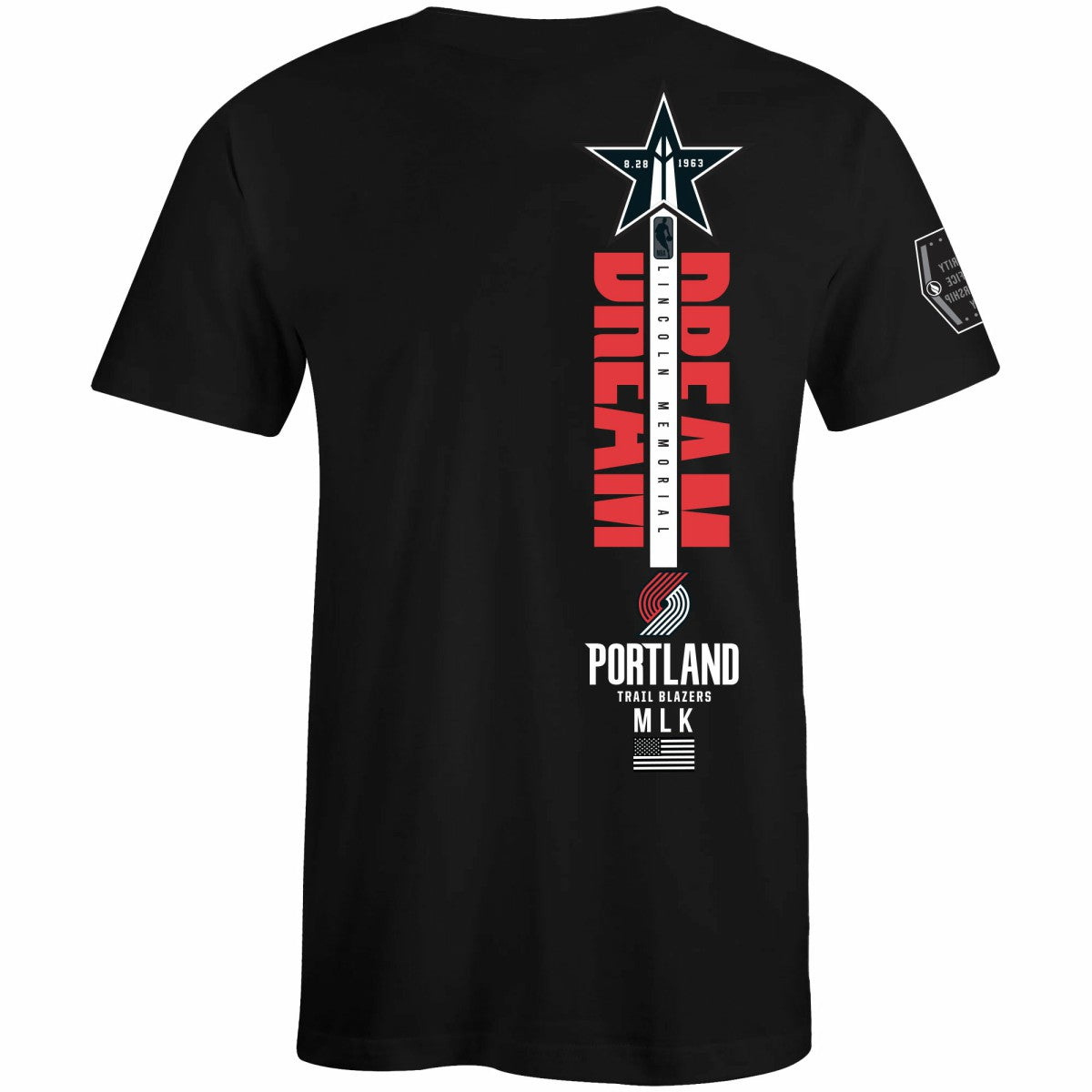 NBA Portland Trail Blazers FISLL x Black History Collection Unisex T-Shirt - Black online