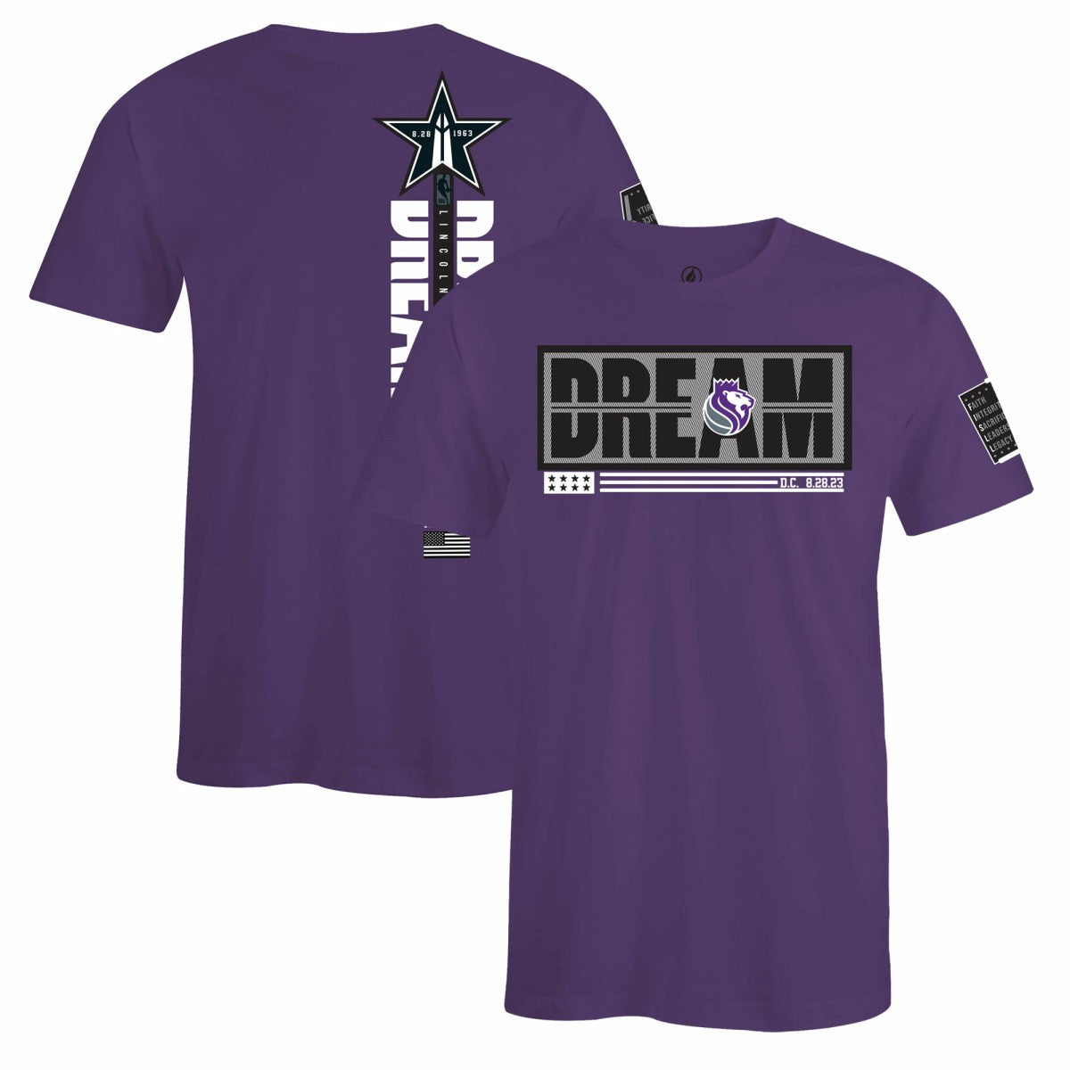 NBA Sacramento Kings FISLL x Black History Collection Unisex T-Shirt - Purple sale