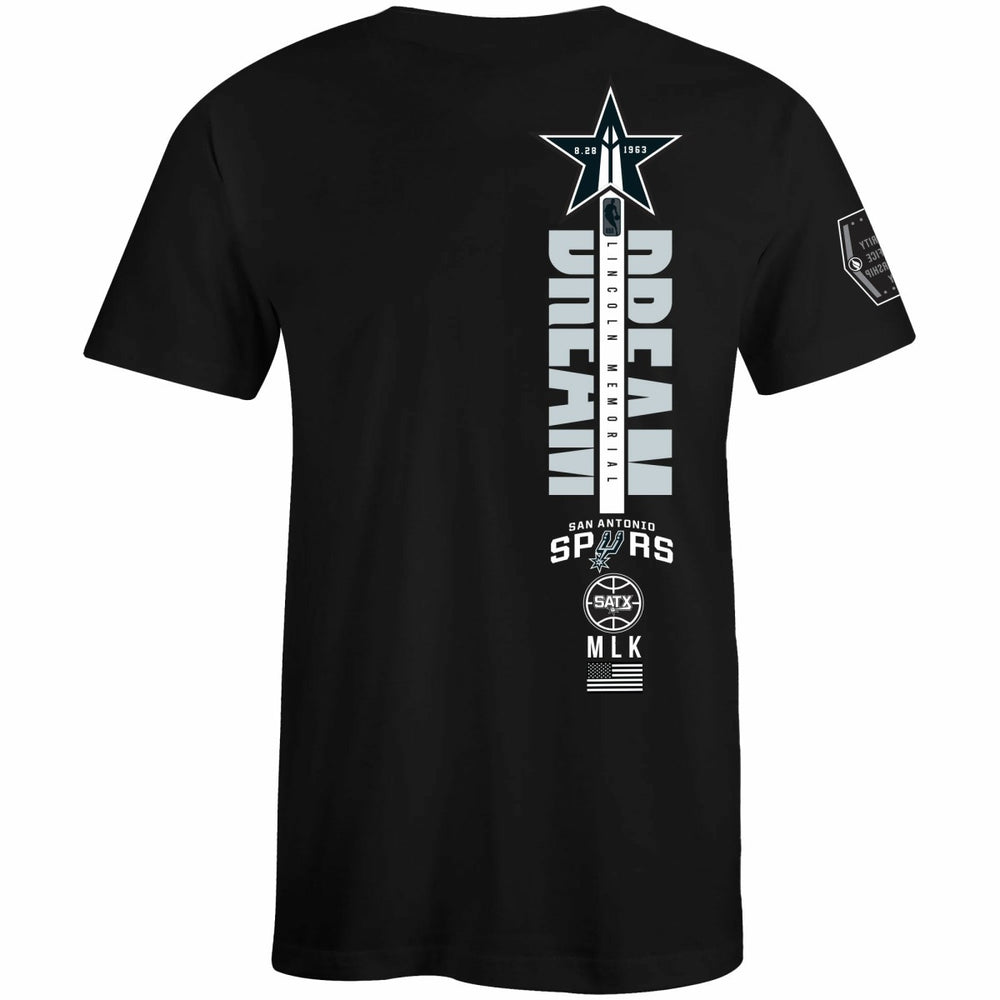NBA San Antonio Spurs FISLL x Black History Collection Unisex T-Shirt - Black discount
