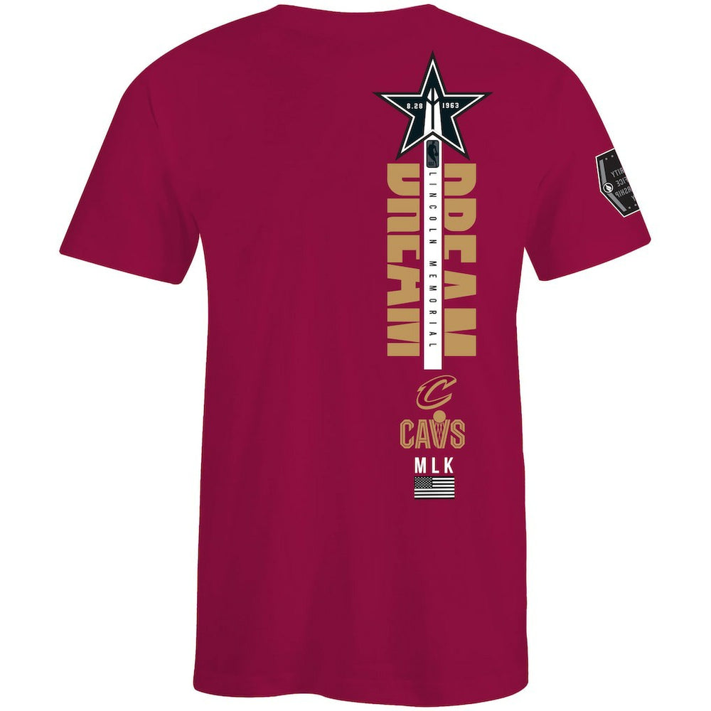 NBA Cleveland Cavaliers FISLL x Black History Collection Unisex T-Shirt - Wine discount