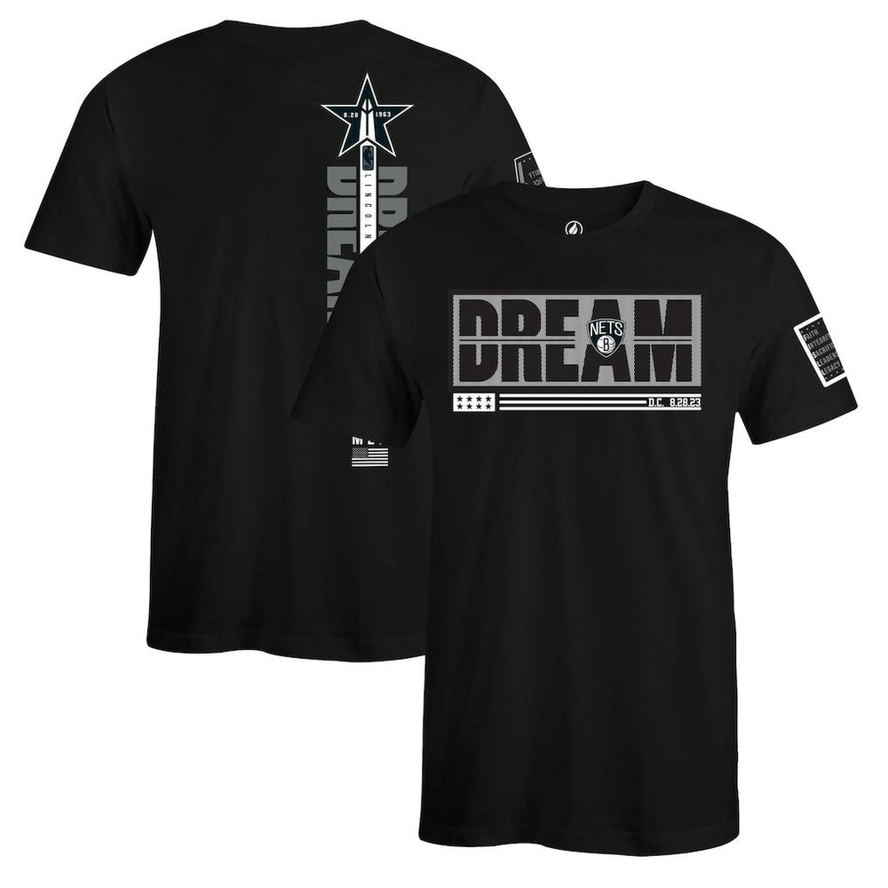 NBA Brooklyn Nets FISLL x Black History Collection Unisex T-Shirt - Black outlet