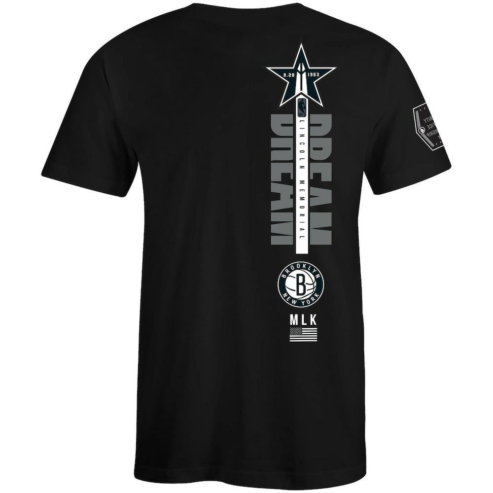 NBA Brooklyn Nets FISLL x Black History Collection Unisex T-Shirt - Black outlet