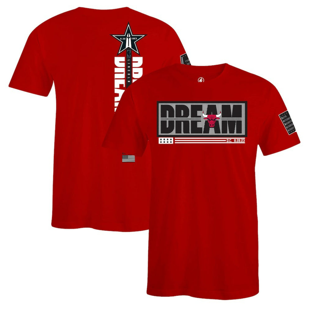 NBA Chicago Bulls FISLL x Black History Collection Unisex T-Shirt - Red outlet