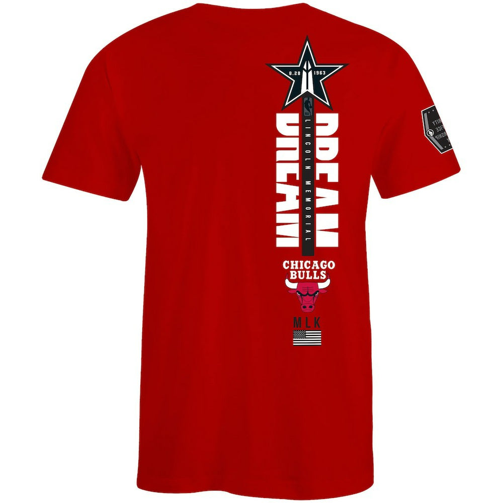 NBA Chicago Bulls FISLL x Black History Collection Unisex T-Shirt - Red outlet