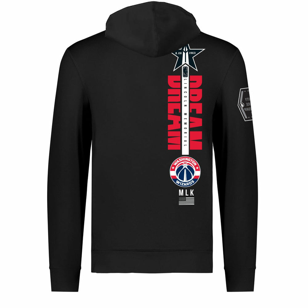 NBA Washington Wizards FISLL x Black History Collection Unisex Pullover Hoodie - Black for sale