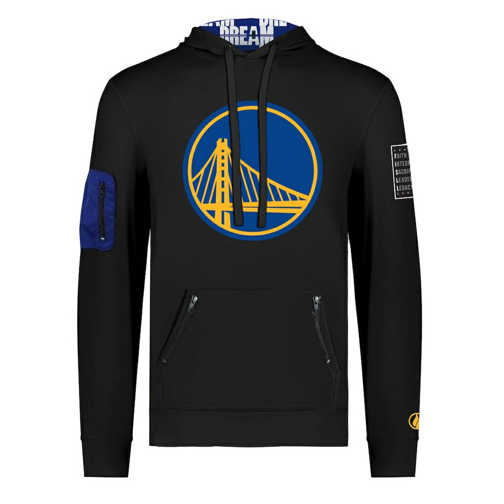 NBA Golden State Warriors FISLL x Black History Collection Unisex Pullover Hoodie - Black on sale