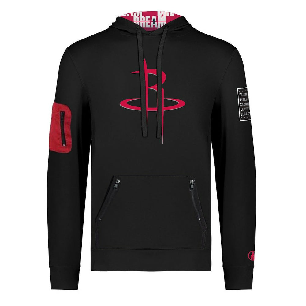 NBA Houston Rockets FISLL x Black History Collection Unisex Pullover Hoodie - Black sale