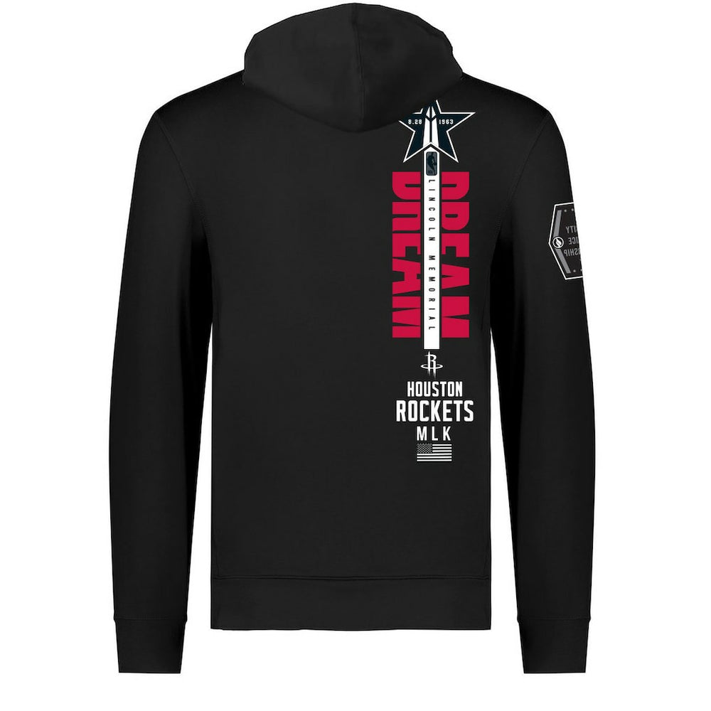 NBA Houston Rockets FISLL x Black History Collection Unisex Pullover Hoodie - Black sale