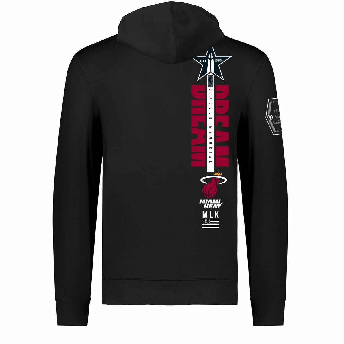 NBA Miami Heat FISLL x Black History Collection Unisex Pullover Hoodie - Black sale