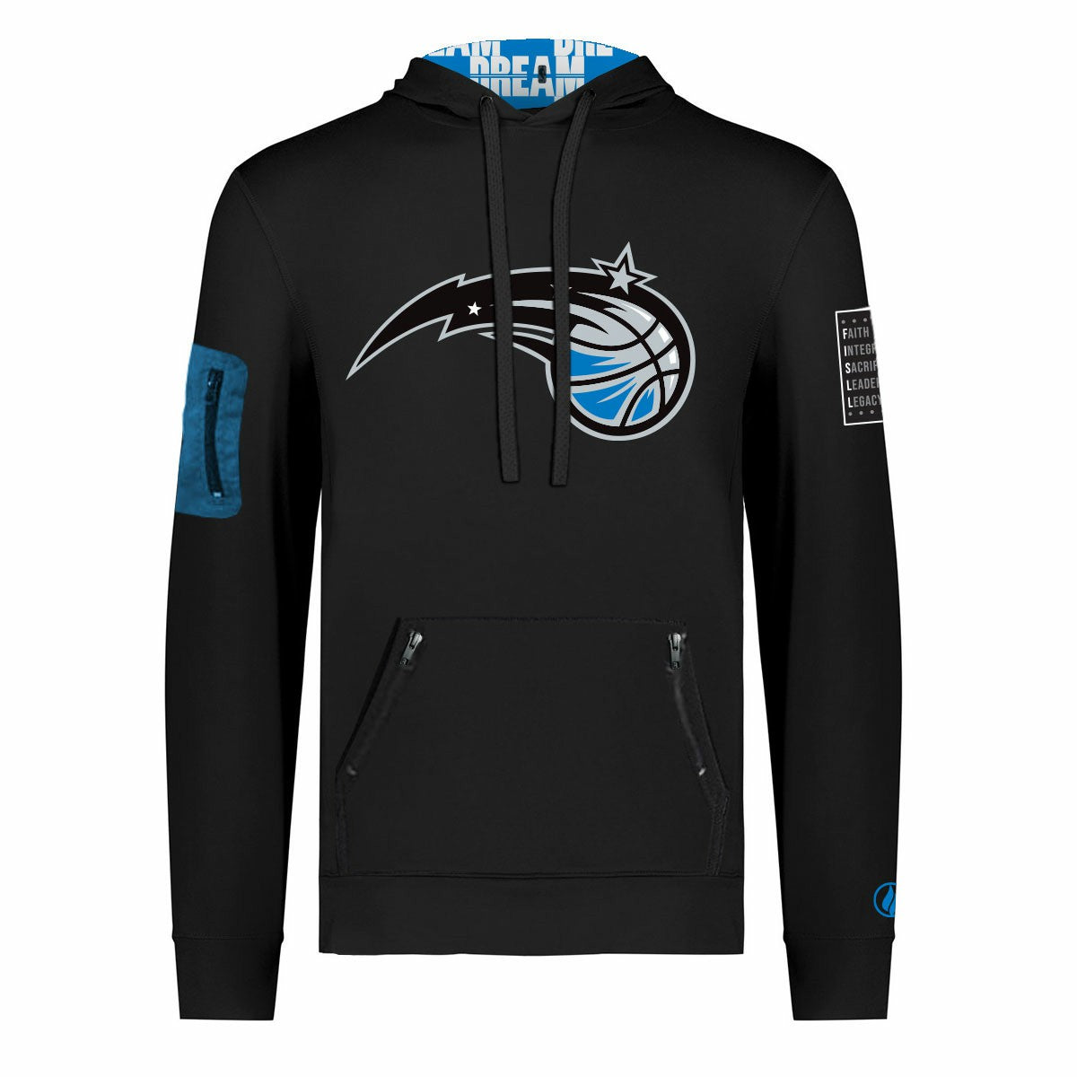 NBA Orlando Magic FISLL x Black History Collection Unisex Pullover Hoodie - Black shop