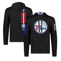 NBA Philadelphia 76ers FISLL x Black History Collection Unisex Pullover Hoodie - Black outlet